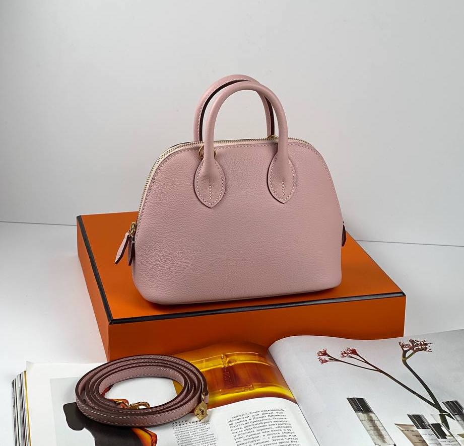 HermÃƒÆ’Ã‚Â¨s bag Bolide Mini Chevre rose Gold Hardware