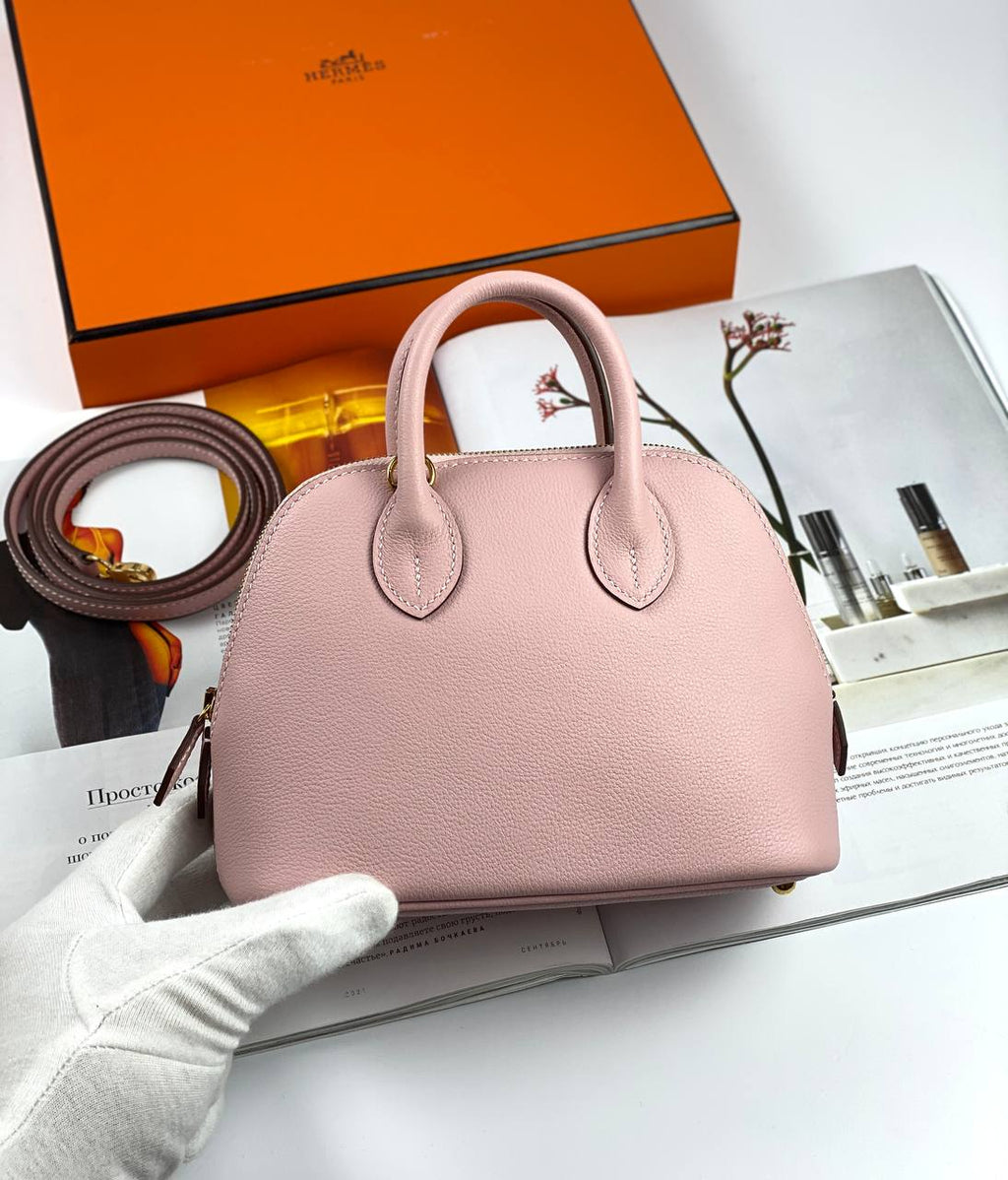 HermÃƒÆ’Ã‚Â¨s bag Bolide Mini Chevre rose Gold Hardware