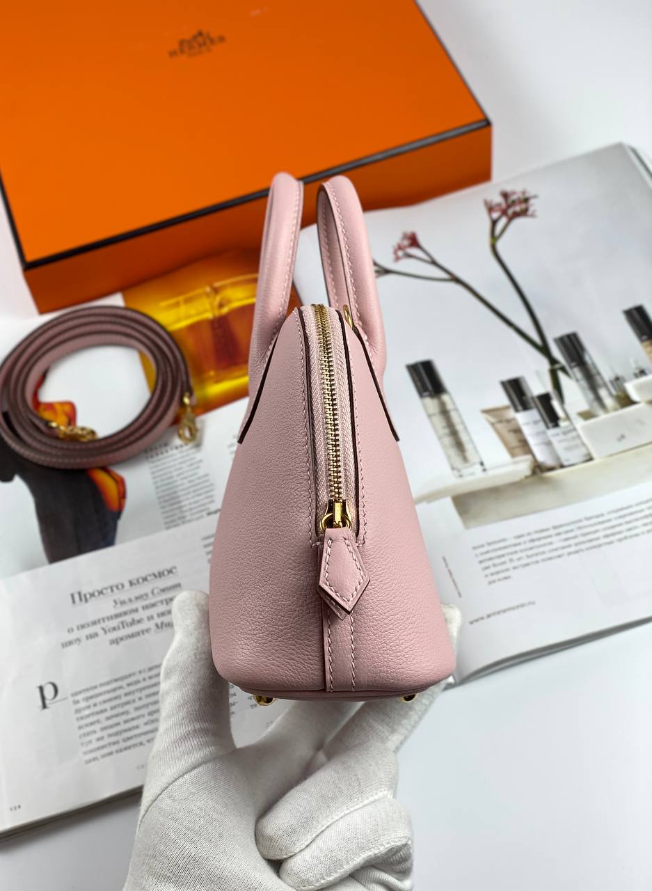 HermÃƒÆ’Ã‚Â¨s bag Bolide Mini Chevre rose Gold Hardware