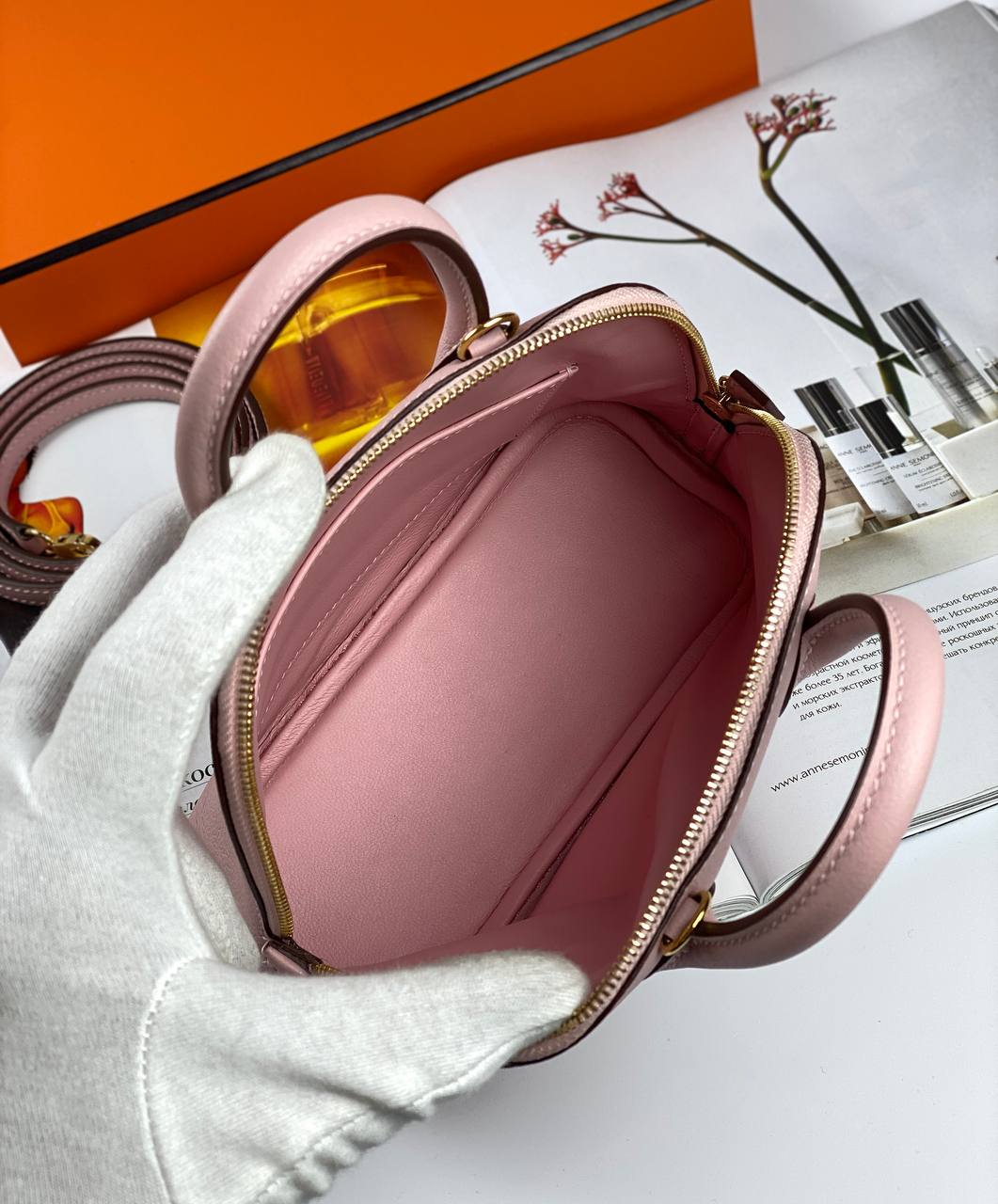 HermÃƒÆ’Ã‚Â¨s bag Bolide Mini Chevre rose Gold Hardware