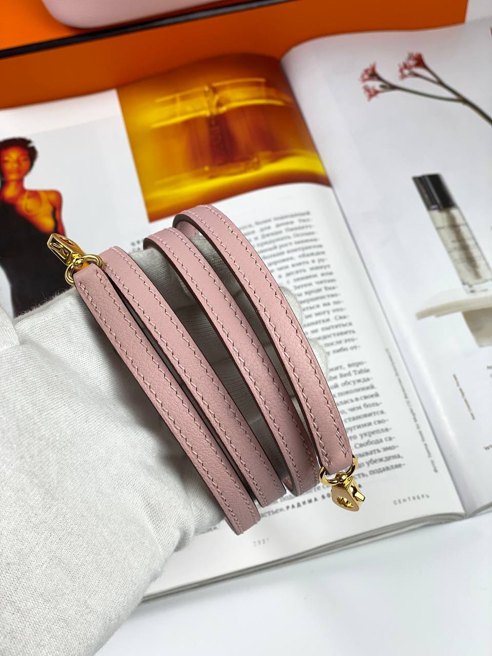 HermÃƒÆ’Ã‚Â¨s bag Bolide Mini Chevre rose Gold Hardware