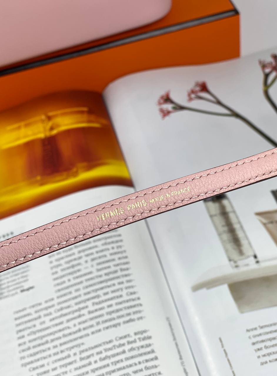 HermÃƒÆ’Ã‚Â¨s bag Bolide Mini Chevre rose Gold Hardware