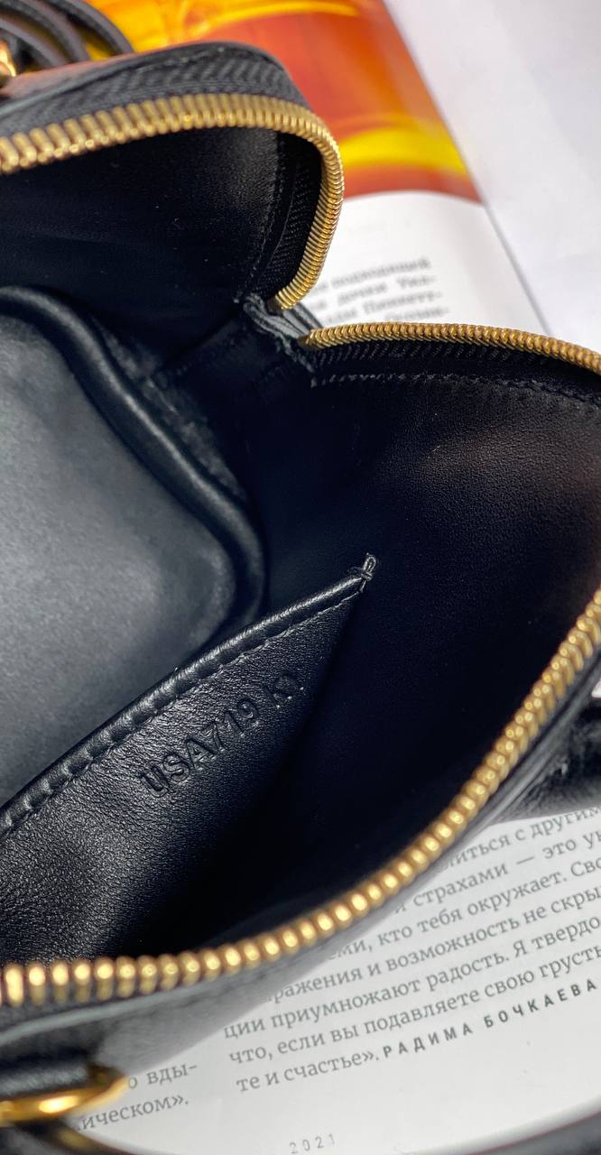 HermÃƒÆ’Ã‚Â¨s bag Bolide Mini Chevre Black Gold Hardware