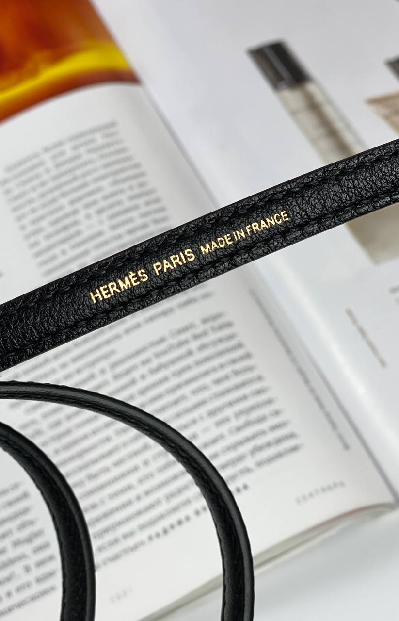 HermÃƒÆ’Ã‚Â¨s bag Bolide Mini Chevre Black Gold Hardware