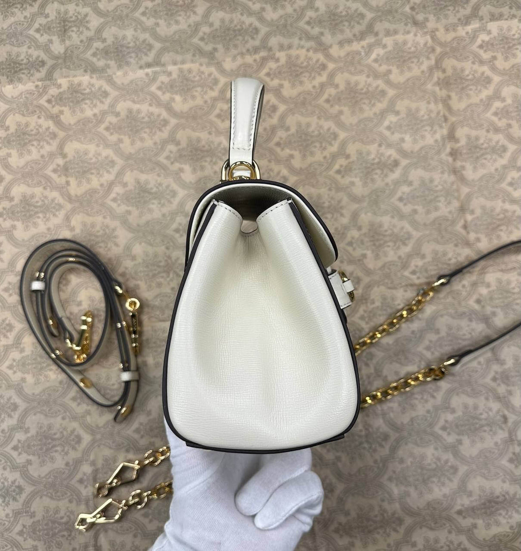 Gucci Horsebit 1955 mini bag white leather