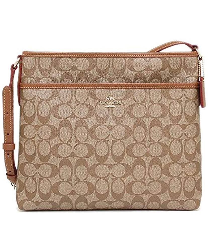 Coach File Bag In Camel