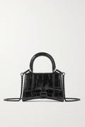 Balenciaga Hourglass mini croc-effect leather tote