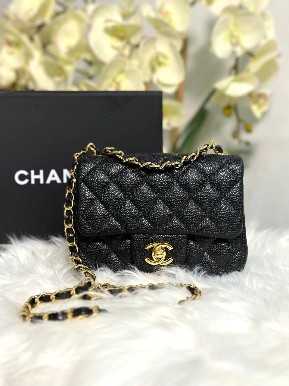 Chanel Mini Classic Flap Bag Square GHW