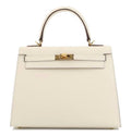 HermÃƒÆ’Ã‚Â¨s Kelly Small Hand Bag In Offwhite