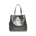 Carolina Herrera Monogram Embossed Leather Large Locked Tote Bag