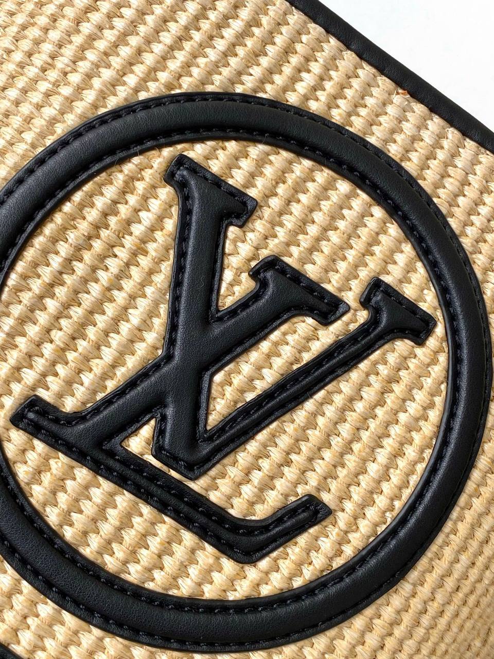 LV Petit Bucket Raffia Black For Women NEW