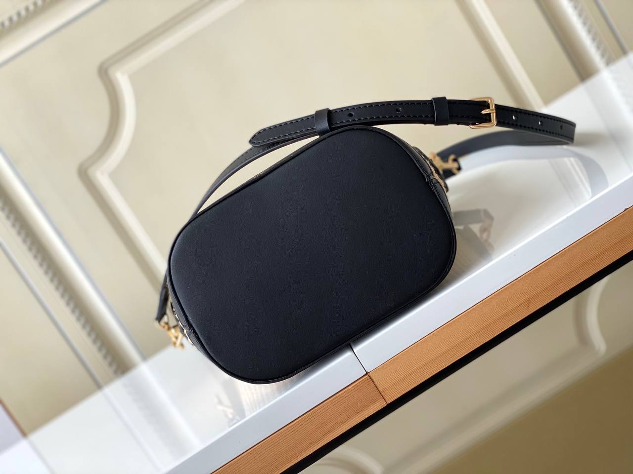 LV Petit Bucket Raffia Black For Women NEW