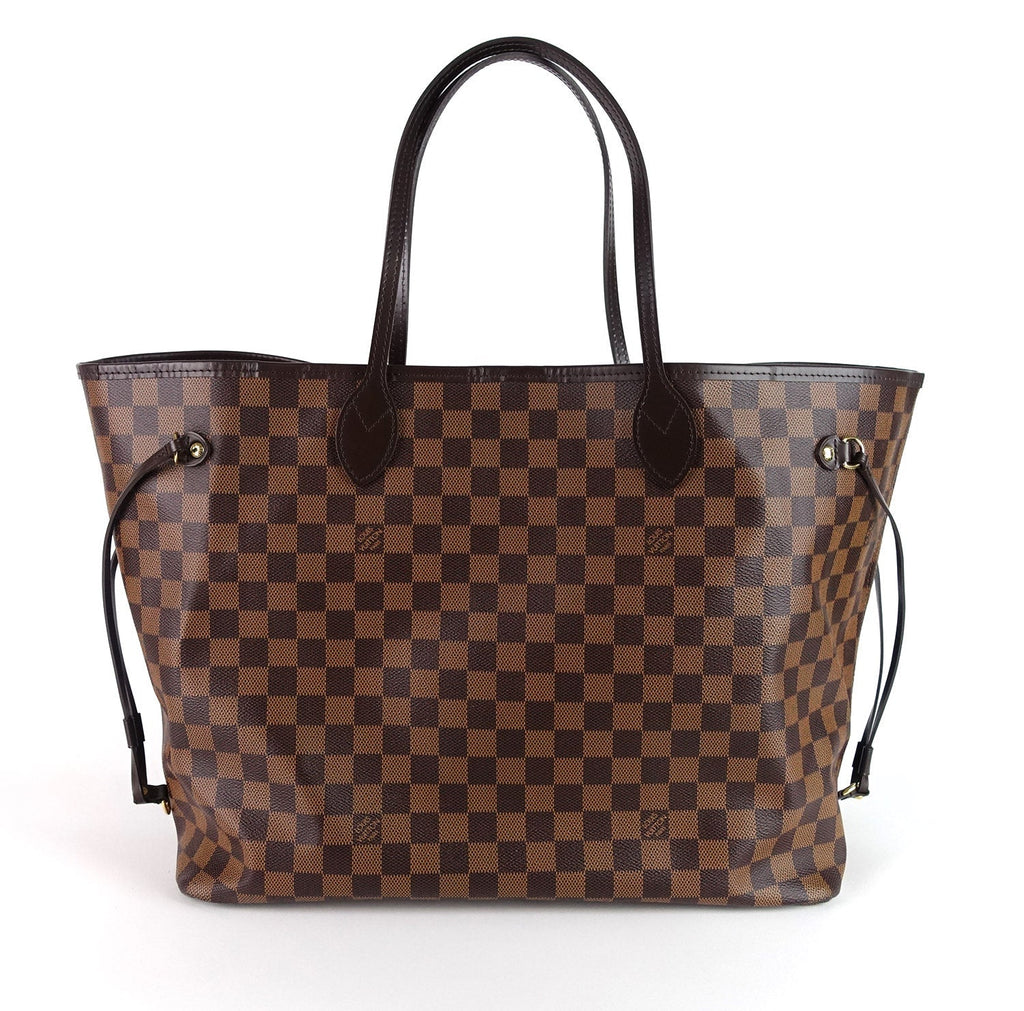 Louis Vuitto Neverfull GM Damier EbÃ¨ne Canvas Tote Bag