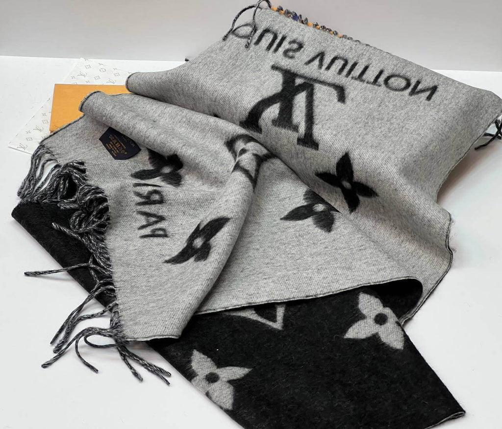LV REYKJAVIK GRADIENT SCARF black