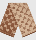 GG wool jacquard scarf for women