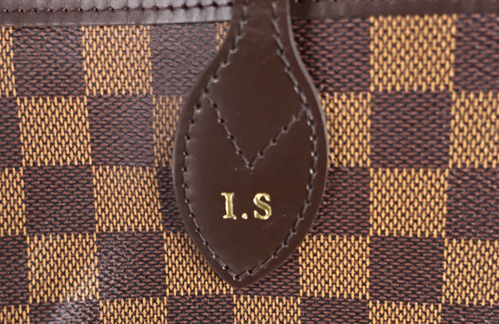 Louis Vuitto Neverfull GM Damier EbÃ¨ne Canvas Tote Bag