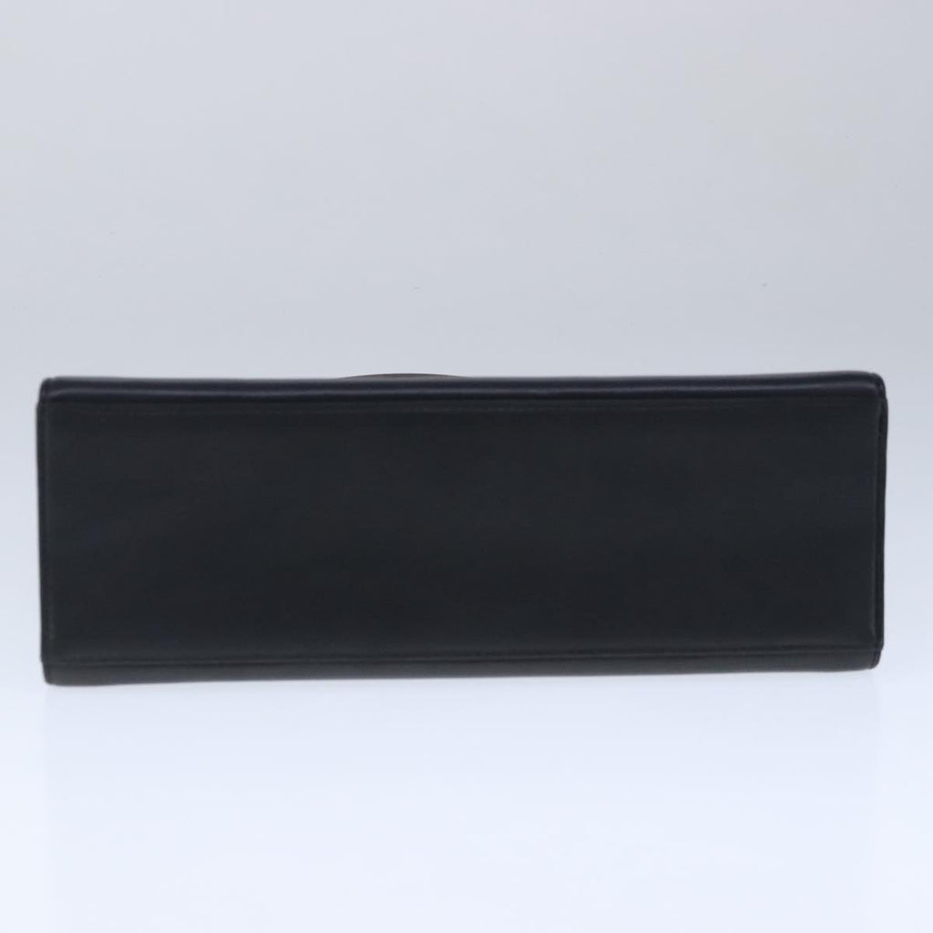 CHANEL Hand Bag Lamb Skin Black CC PP002