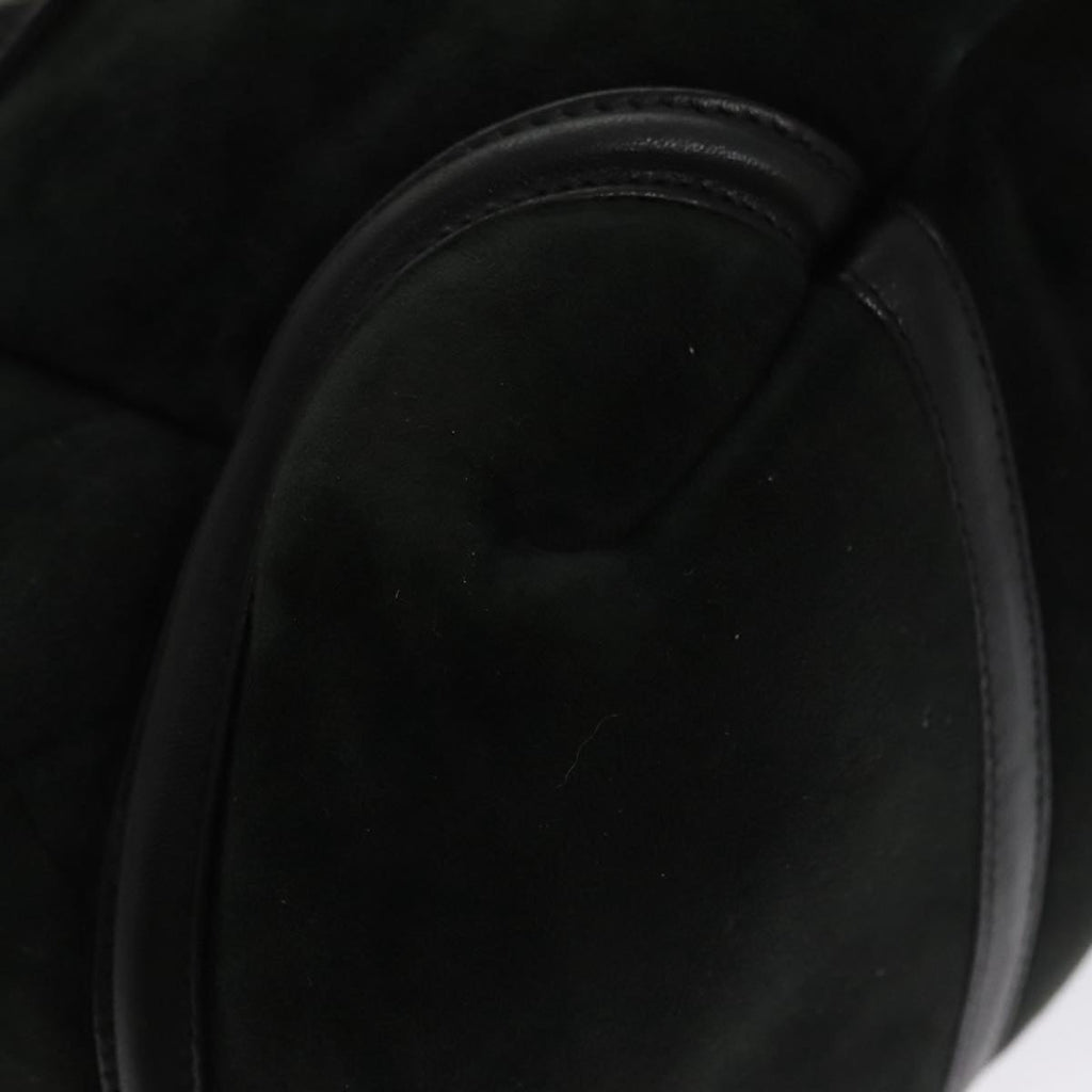 CHANEL Hand Bag Mouton Black CC PP007