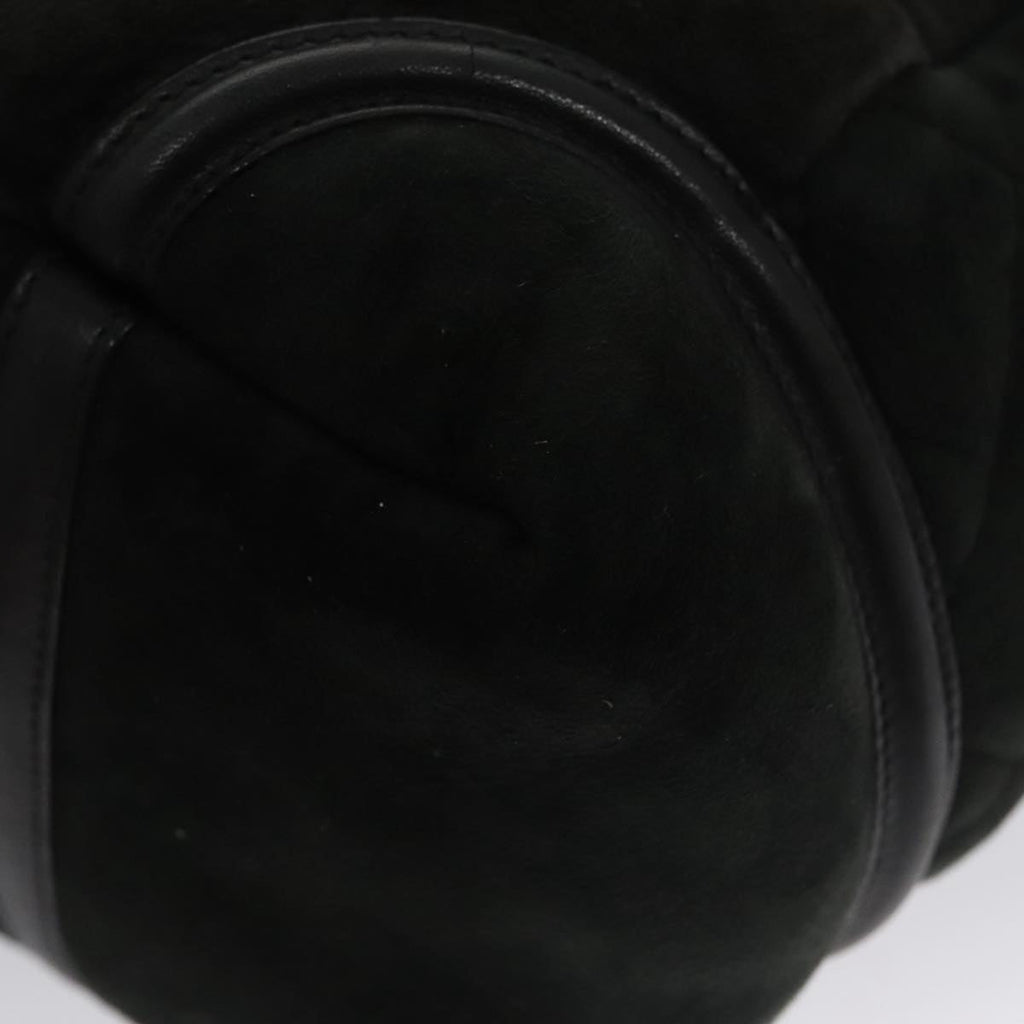 CHANEL Hand Bag Mouton Black CC PP007