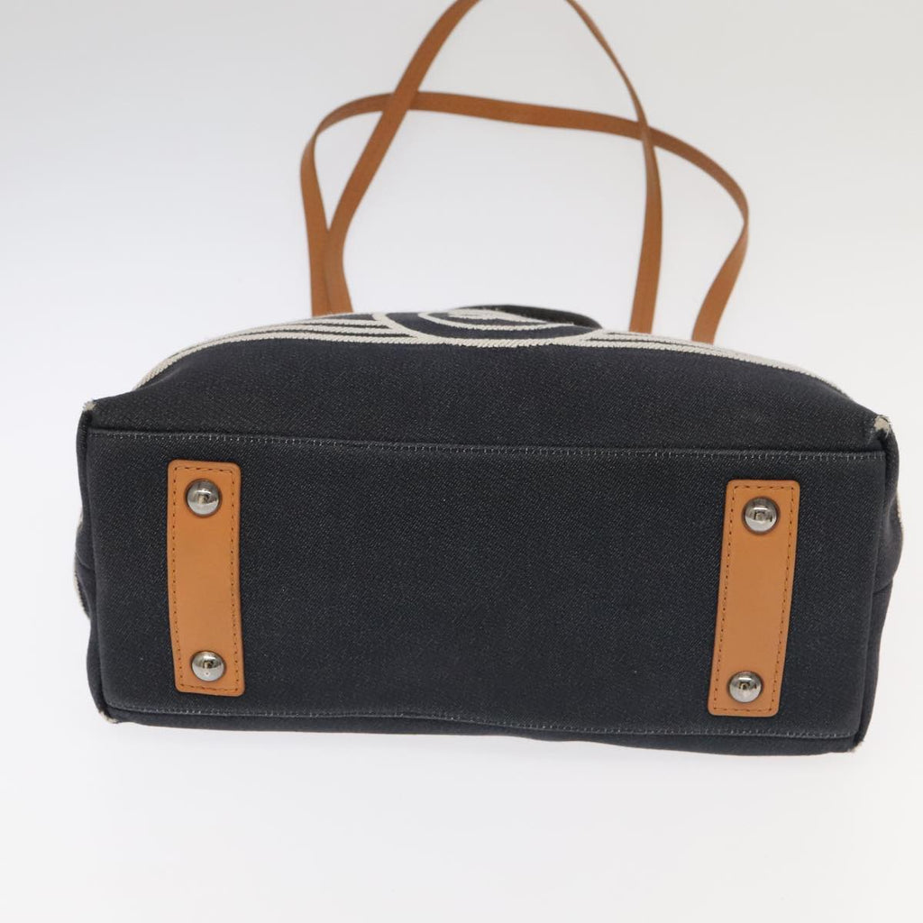 CHANEL Tote Bag Denim Navy CC PP037