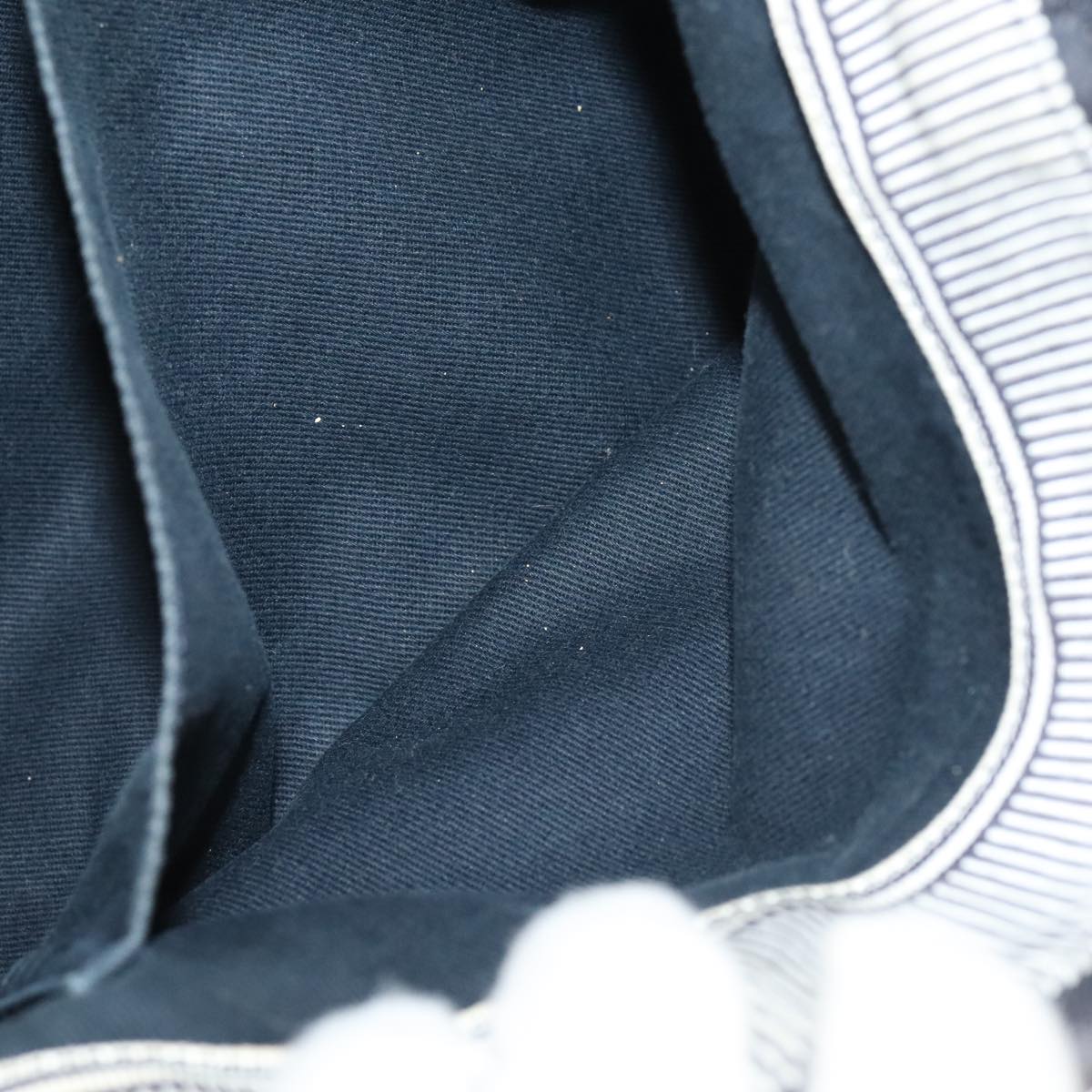 CHANEL Tote Bag Denim Navy CC PP037