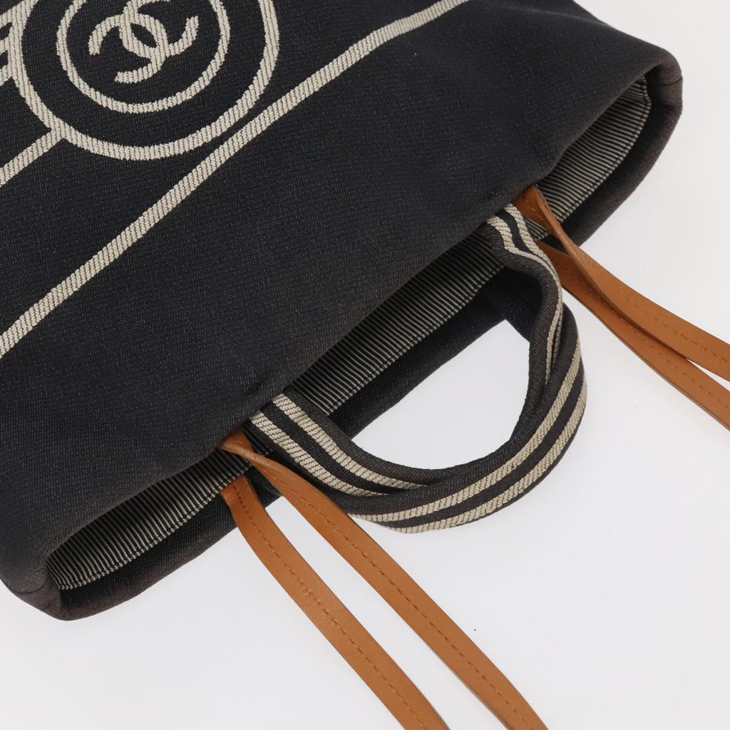 CHANEL Tote Bag Denim Navy CC PP037