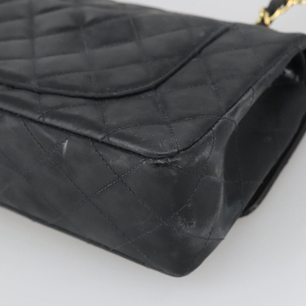 CHANEL Matelasse 23 Chain Shoulder Bag Enamel Black Gold CC PP045
