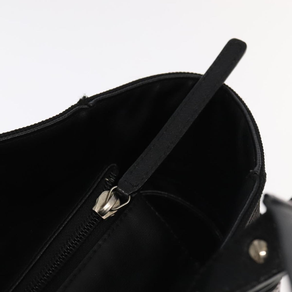 CHANEL Matelasse Tote Bag Leather PVC Black Gold CC PP103