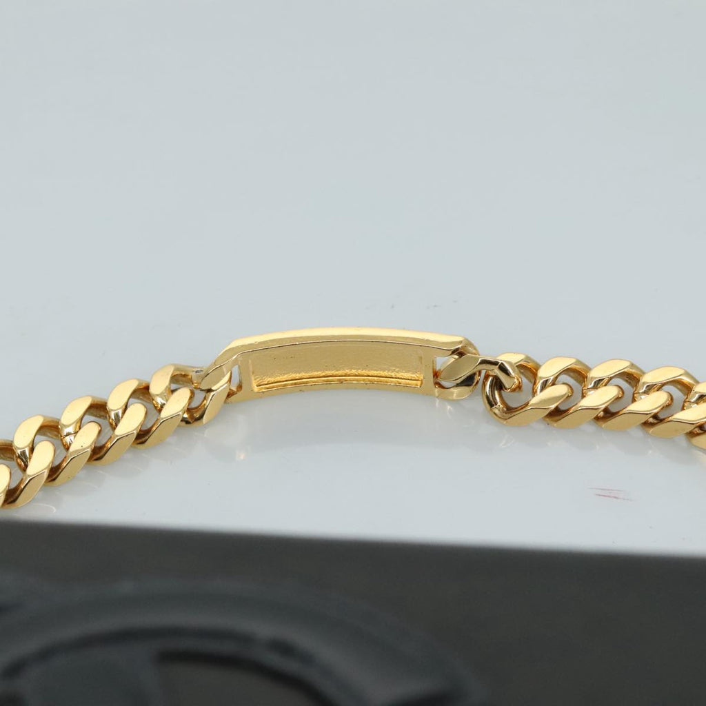 CHANEL Chain Hand Bag Leather Black Gold CC PP125
