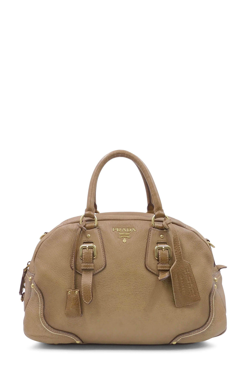 Cervo Antik Bowler Bag Light Brown