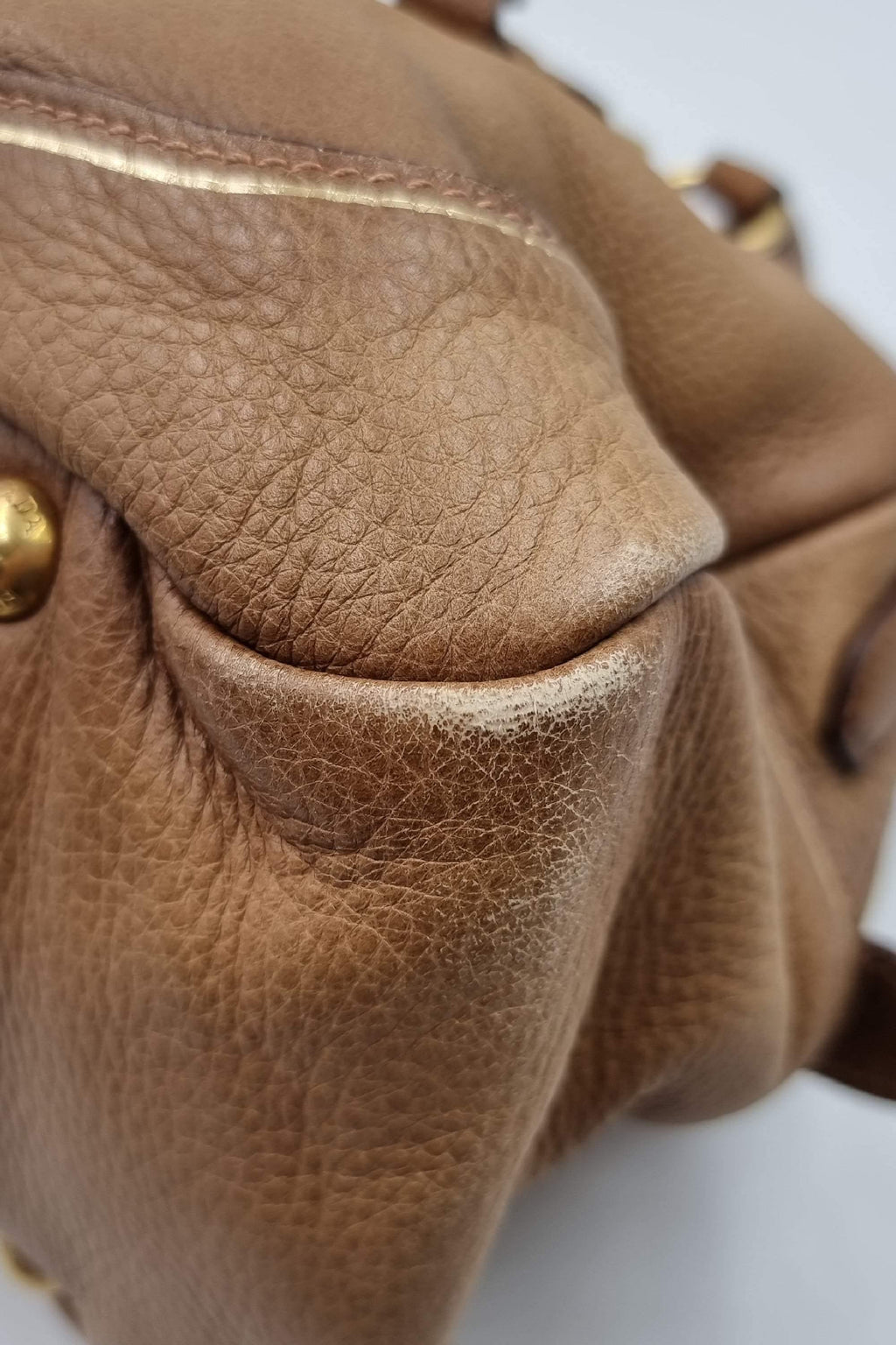 Cervo Antik Bowler Bag Light Brown