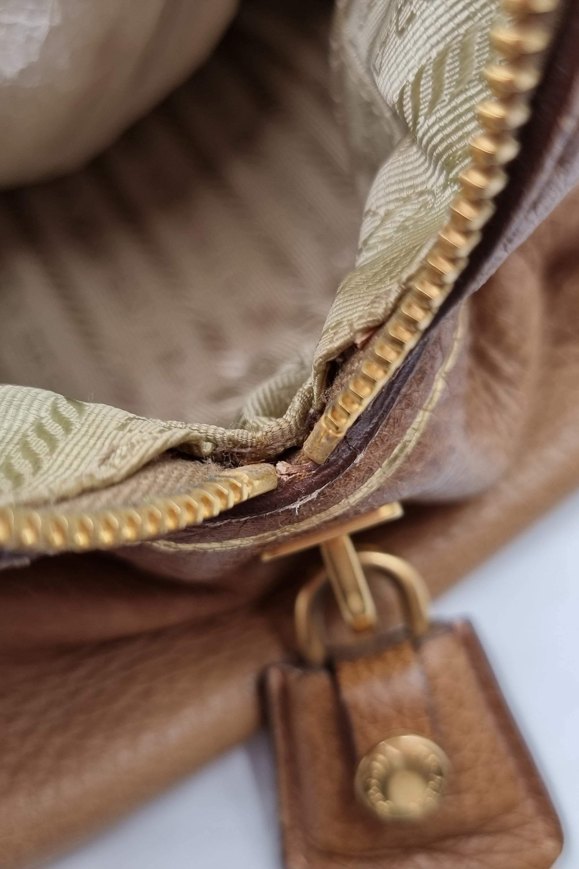 Cervo Antik Bowler Bag Light Brown
