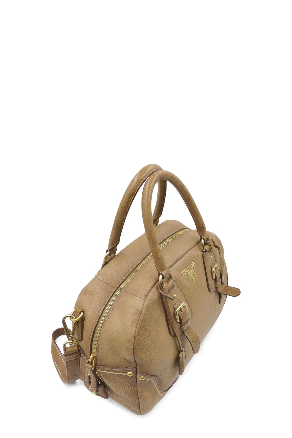 Cervo Antik Bowler Bag Light Brown