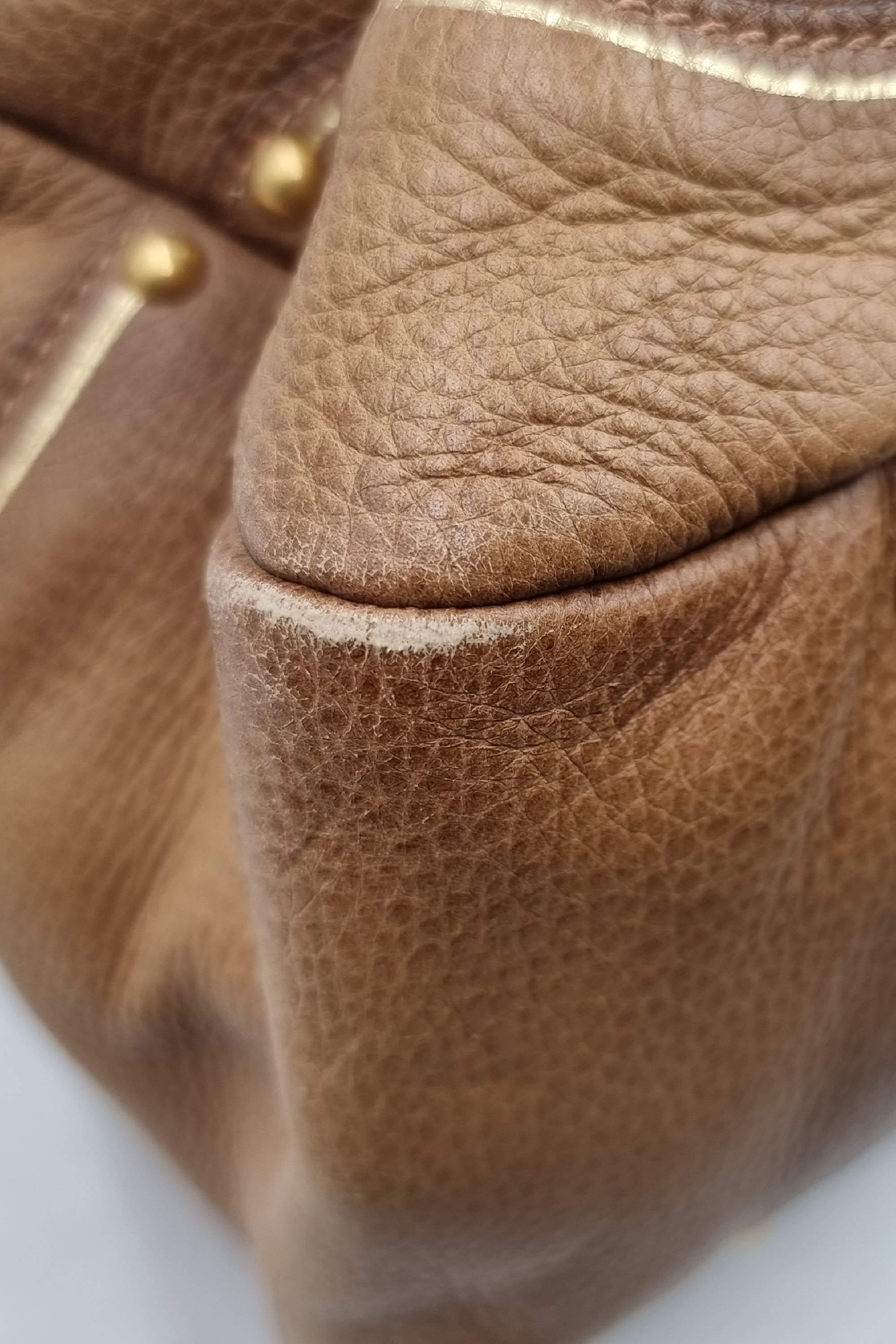 Cervo Antik Bowler Bag Light Brown