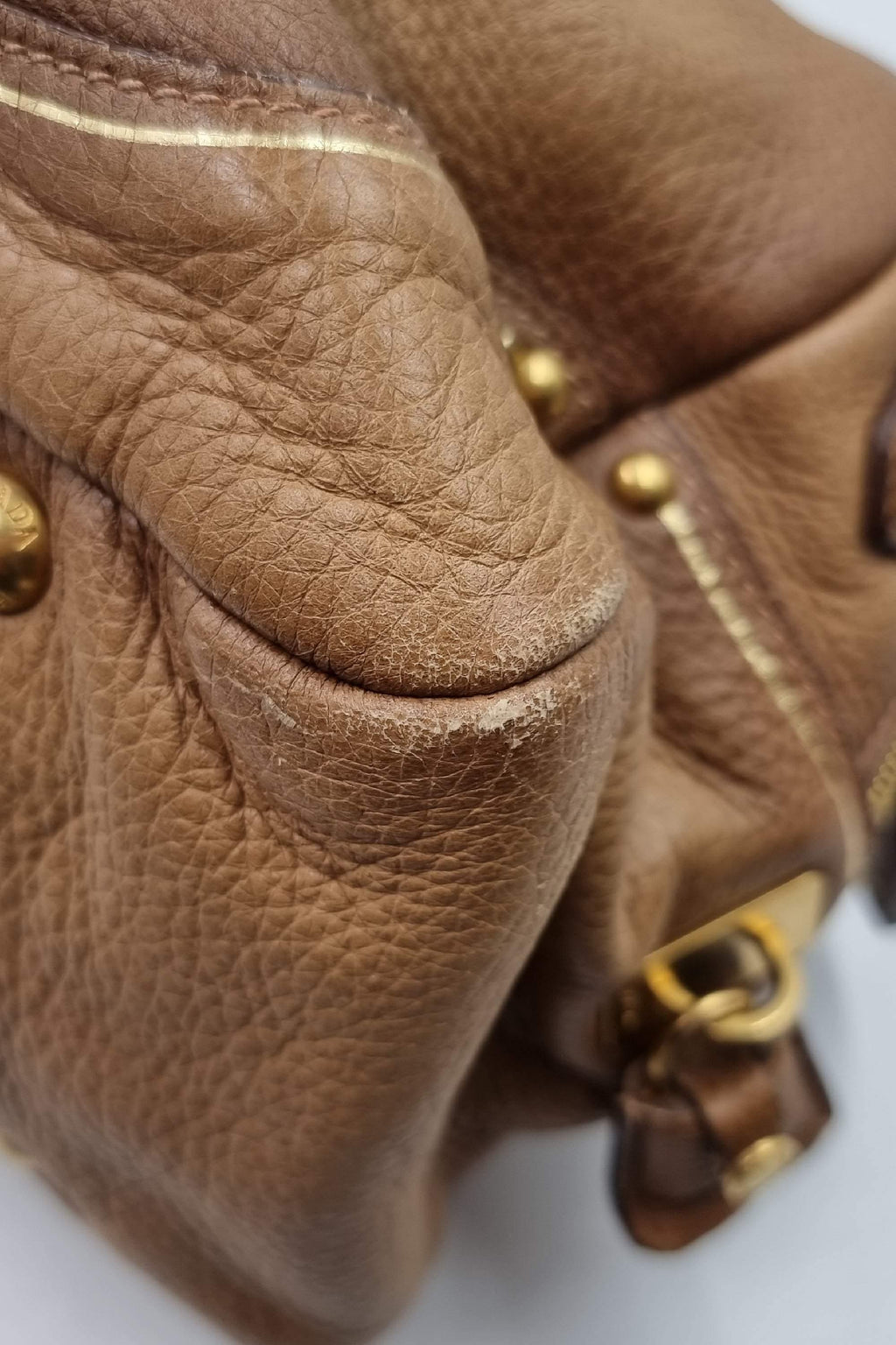 Cervo Antik Bowler Bag Light Brown