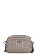 Diagramme Soft Calf Impunture Shoulder Bag Beige