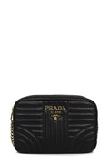 Diagramme Soft Calf Impunture Shoulder Bag Black