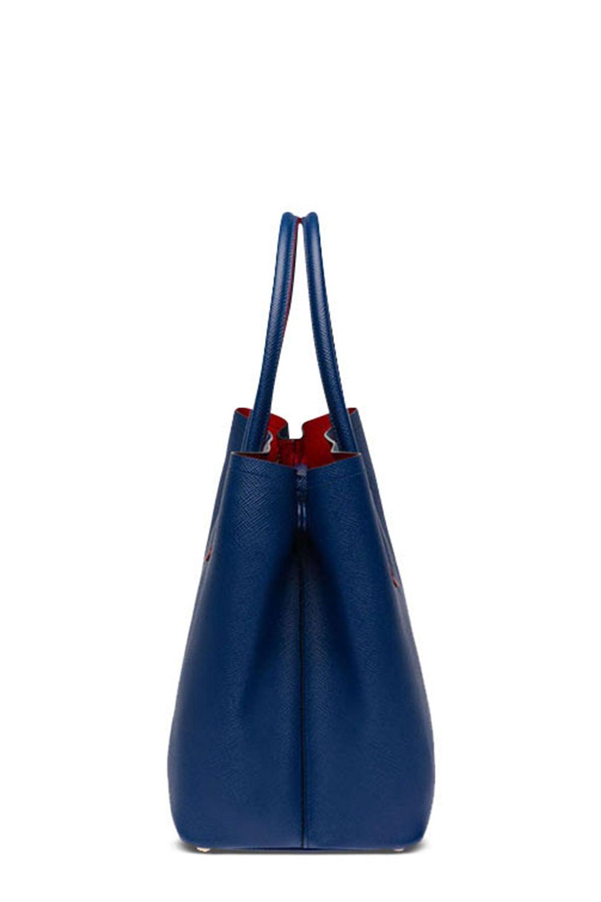 Large Double Bag Blue Red