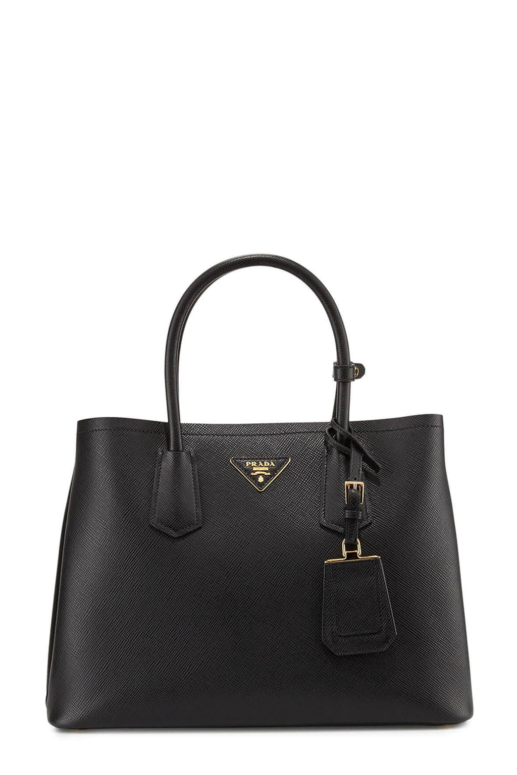 Large Double Bag Nero Mughetto