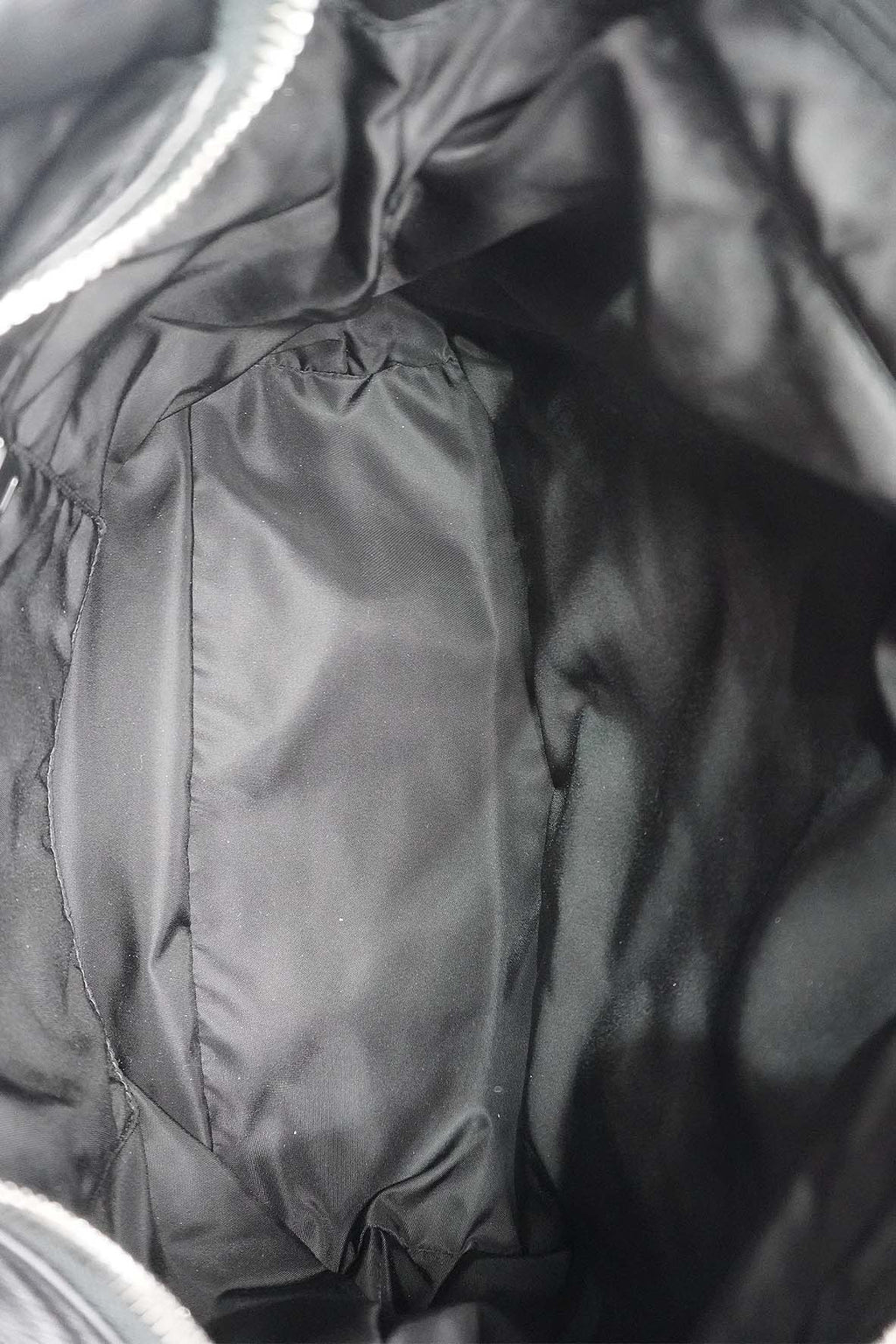 Medium Double Tote Nappa Leather and Tessuto Revirsible Black Grey
