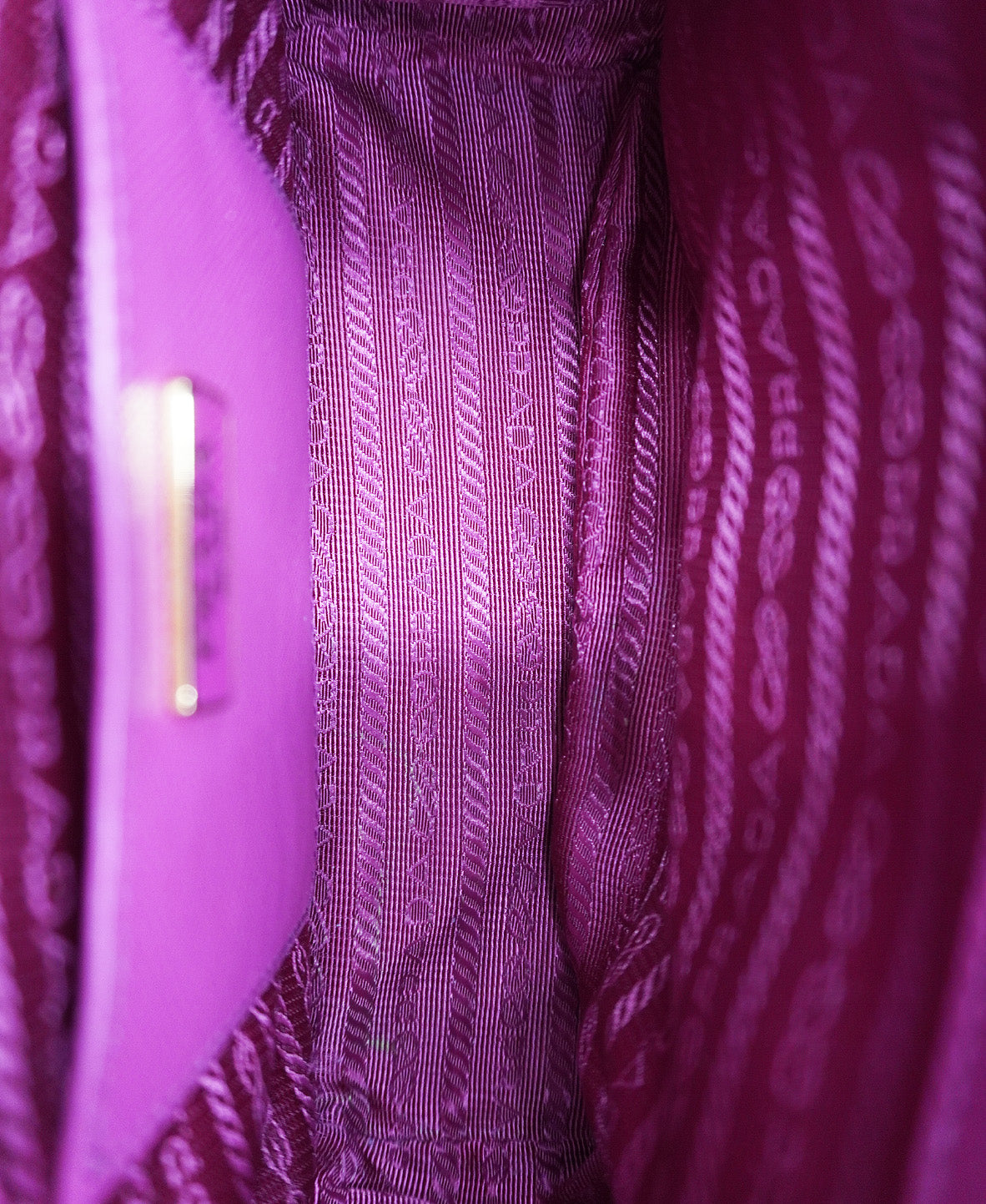Mini Saffiano Lux Leather Double Zip Pink