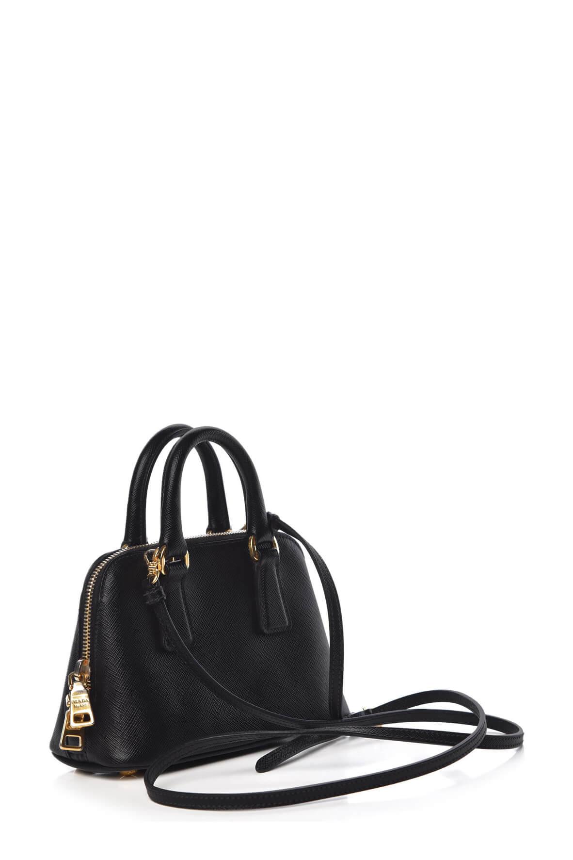 Mini Saffiano Lux Promenade Black