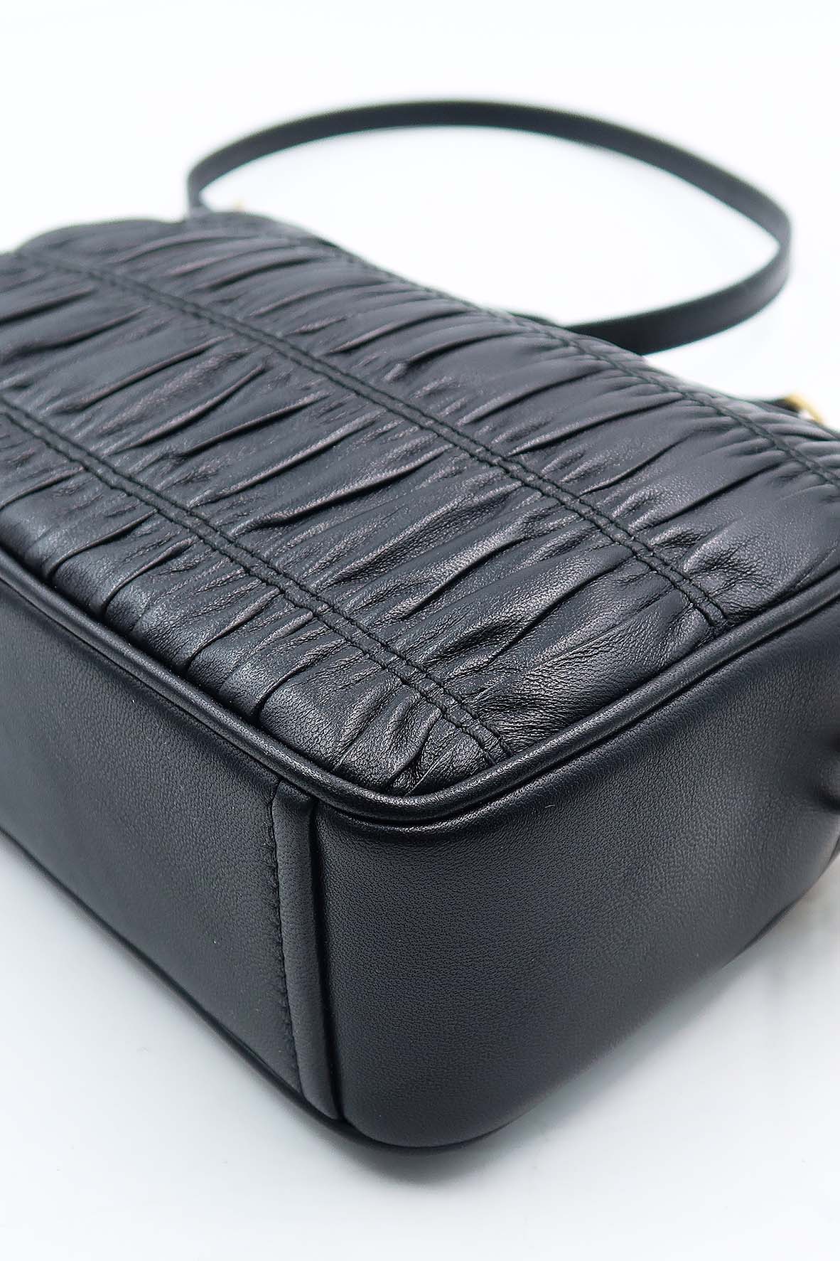 Nappa Gaufre Camera Bag Nero