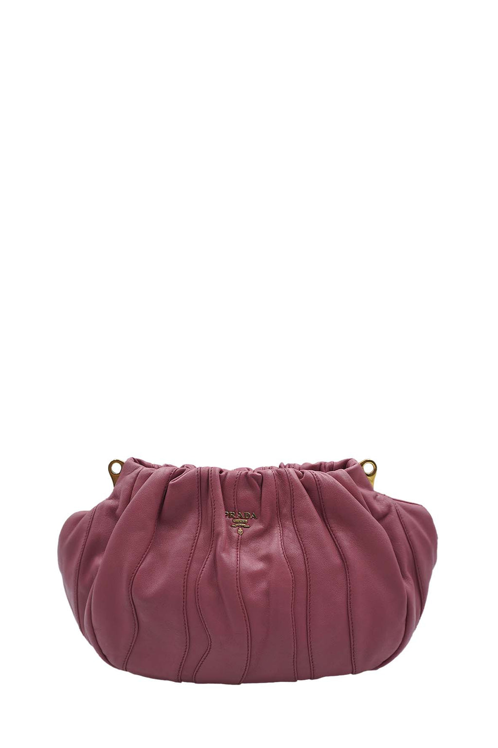 Nappa Stripes Hobo Bag Pink