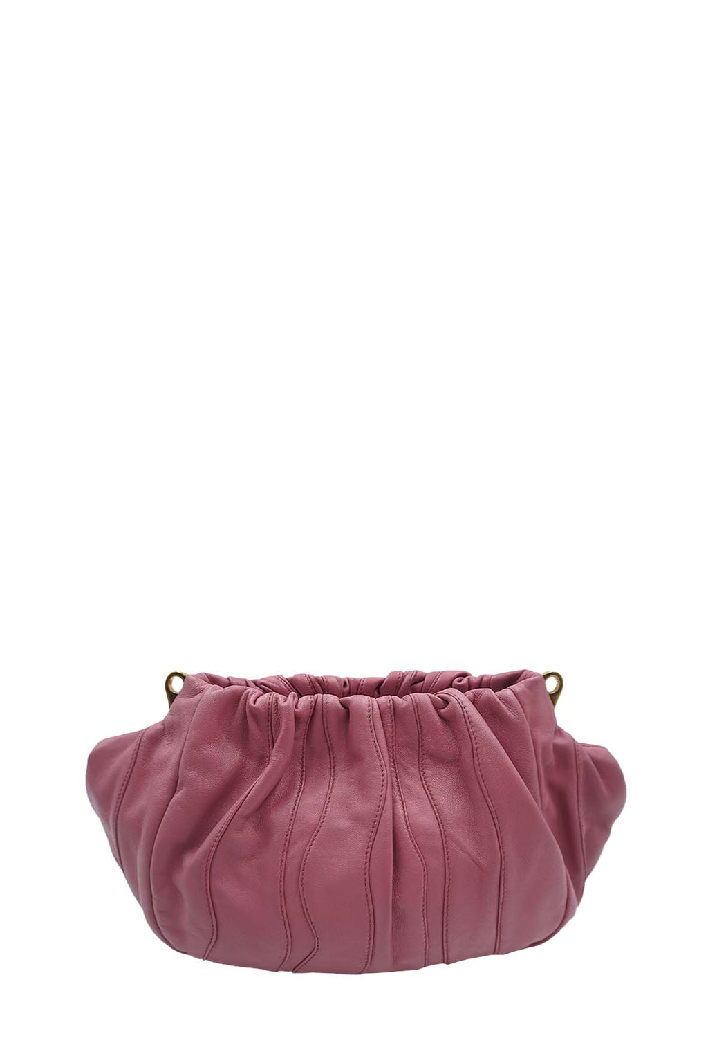 Nappa Stripes Hobo Bag Pink