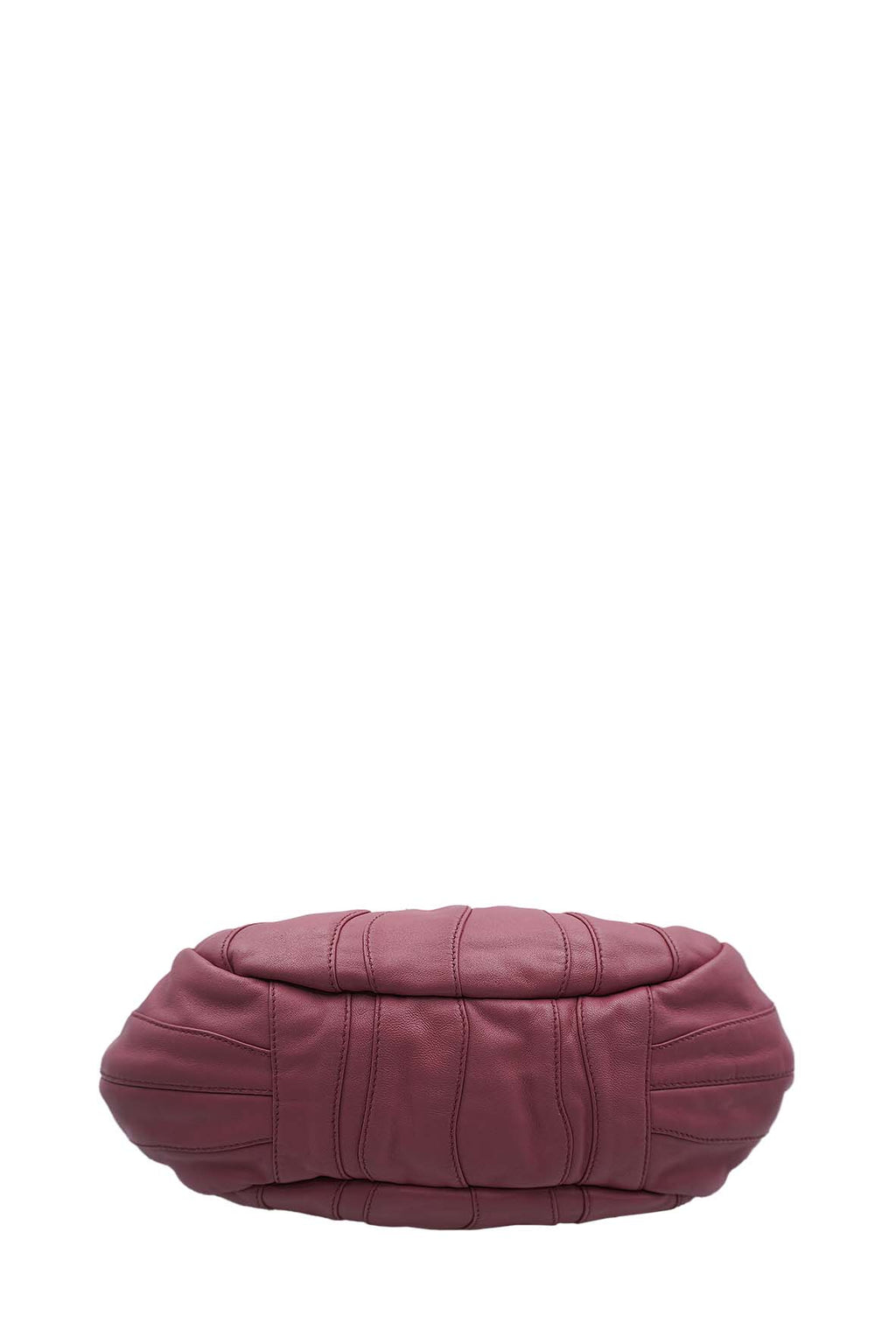 Nappa Stripes Hobo Bag Pink