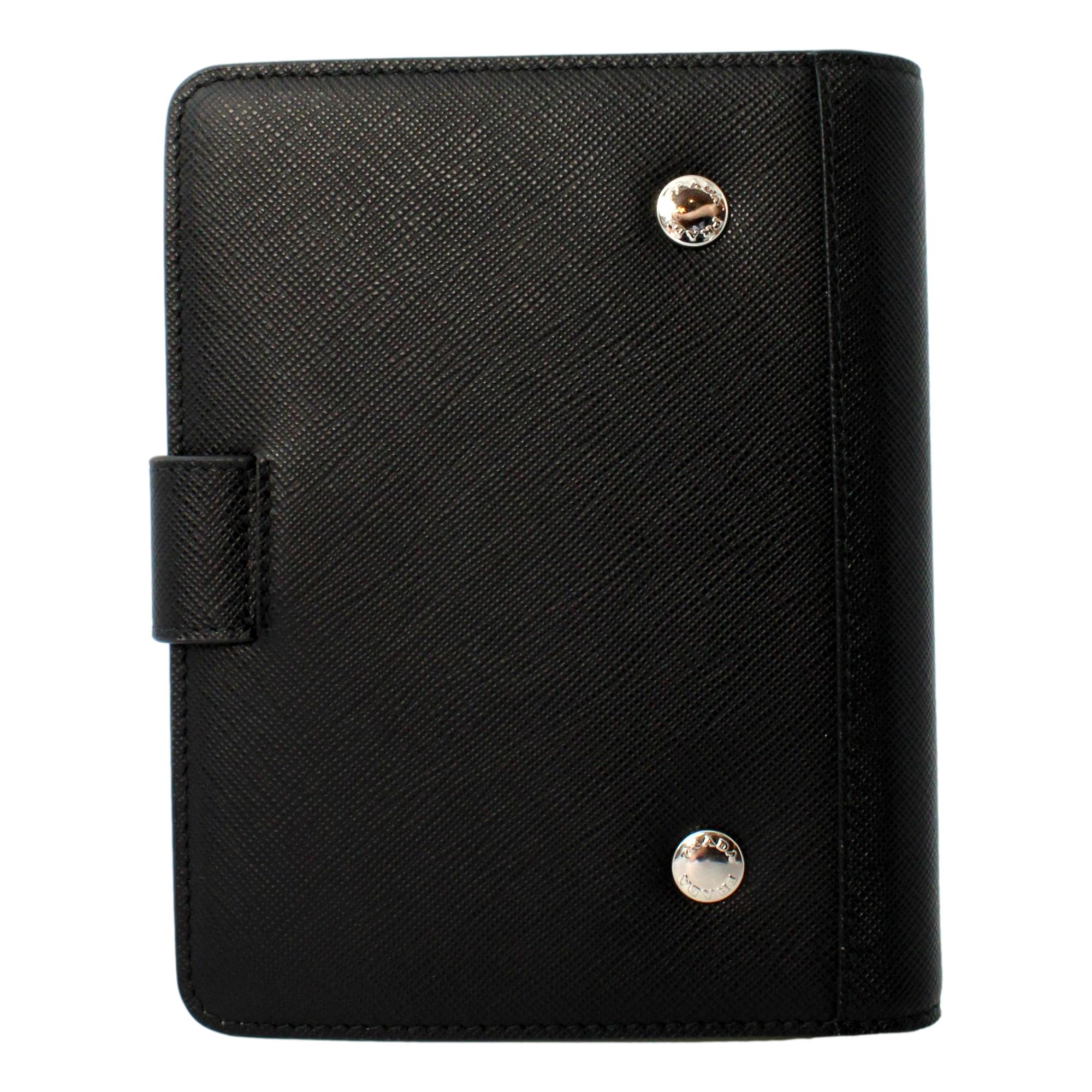 Prada Nero Black Saffiano Lock Journal