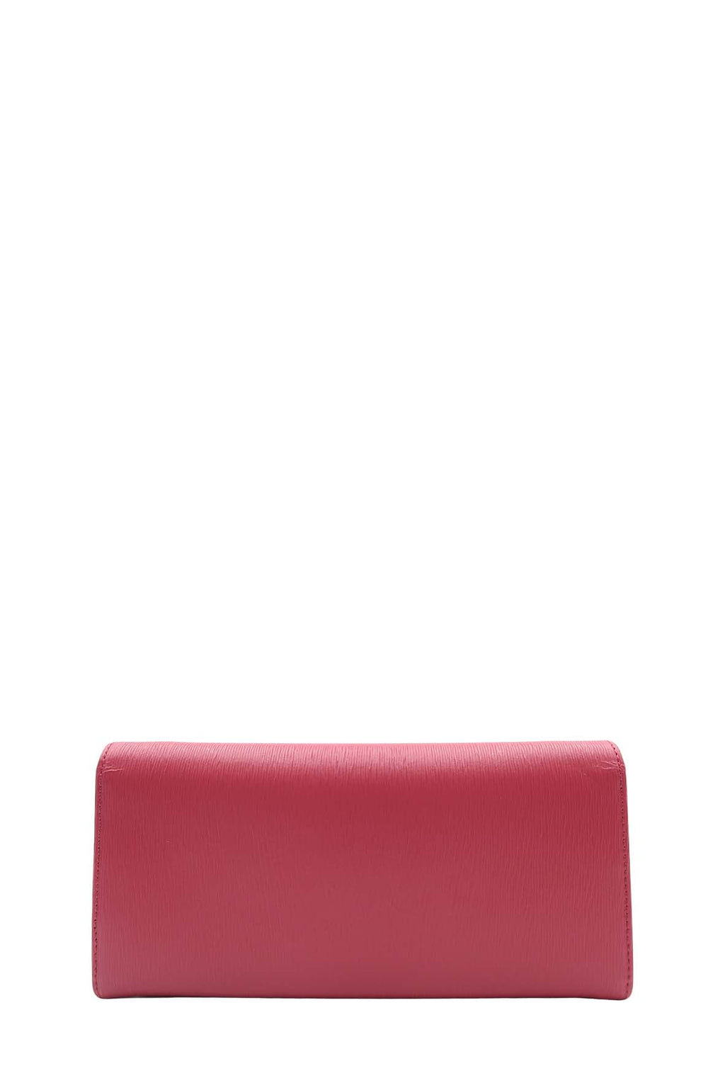 Saffiano Wallet on Chain Red