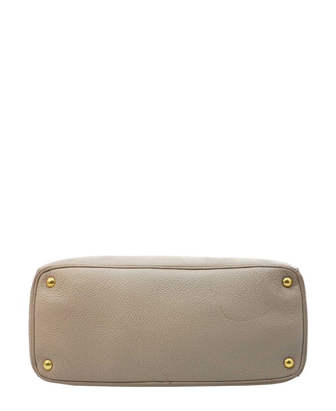 Saffiano Lux Double Zip Tote Taupe