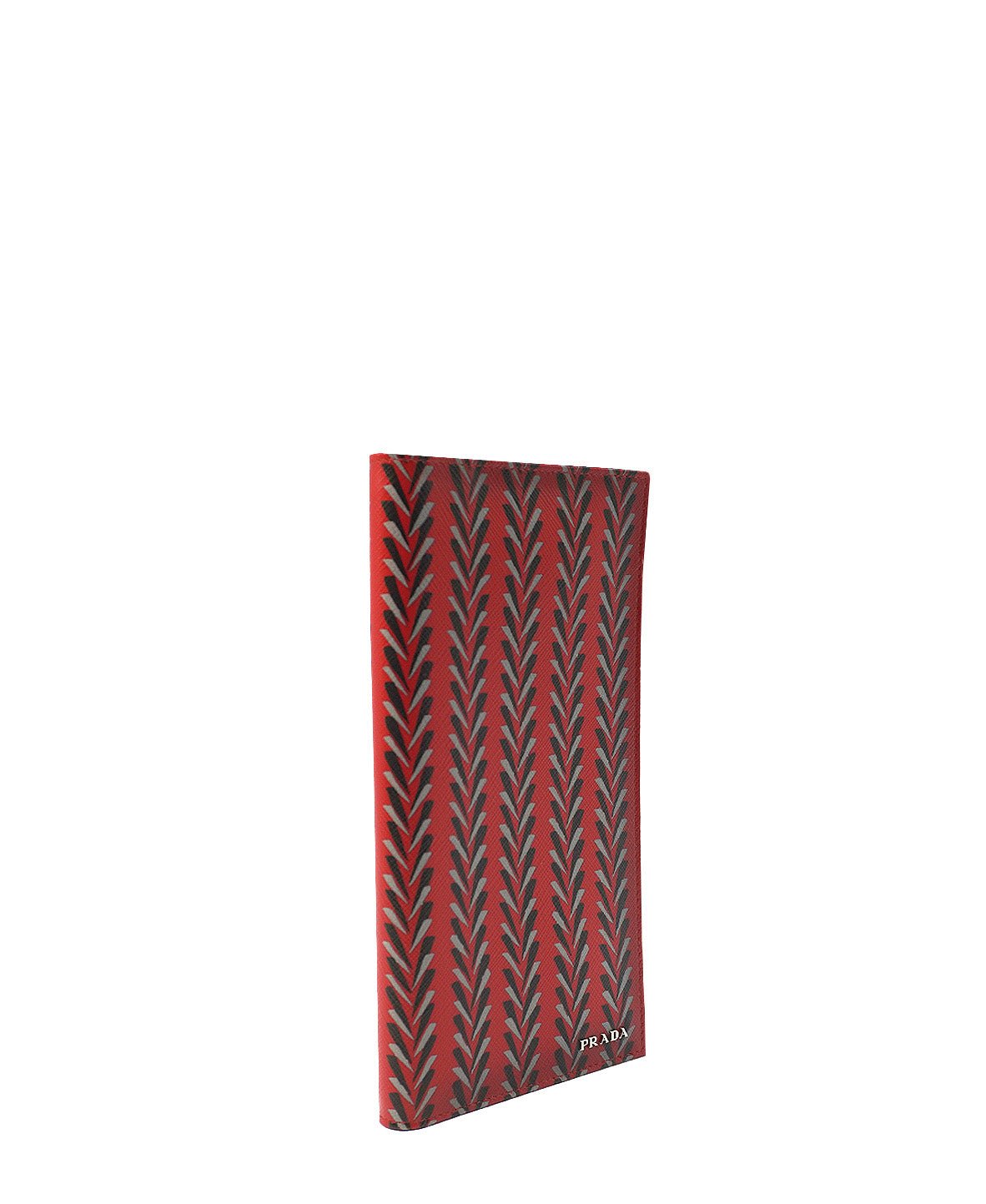 Saffiano Lux Leather Wallet Red, Black, Multicolor
